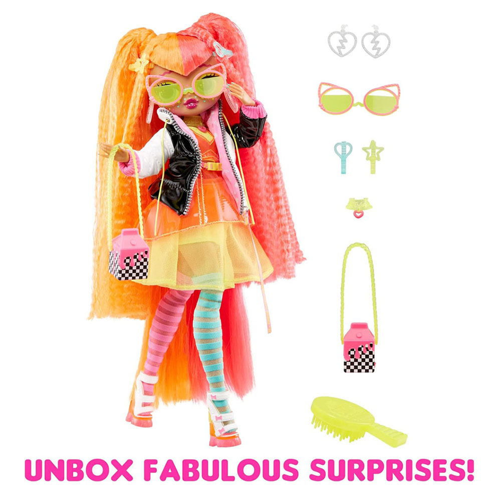 L.O.L. Surprise - OMG Fashion Doll with Surprises - Neonlicious