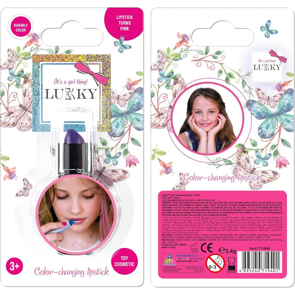 Lukky - Lipstick Changing Turns Pink Base 3.4g Lilac