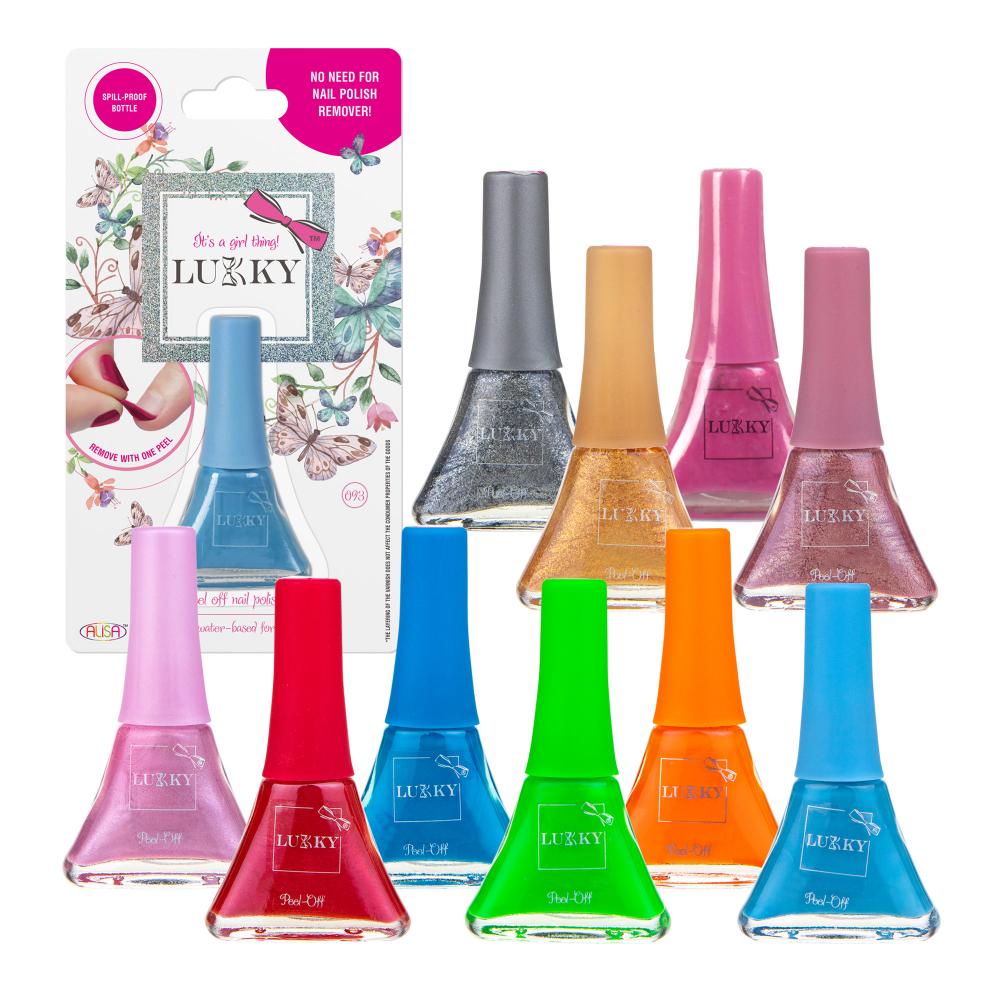 Lukky - Peel-Off Nail Polish 5.5ml Coral Pink