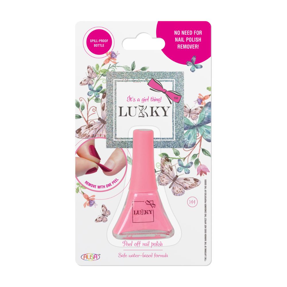 Lukky - Peel-Off Nail Polish 5.5ml Coral Pink