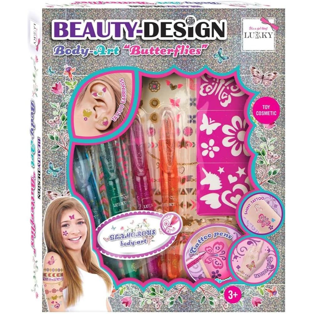 Lukky - Set Beauty-Design Body-Art Butterflies