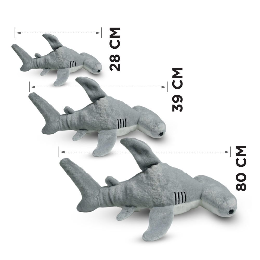 Mad toys - Hammerhead Shark - Cuddly Soft Plush Stuffed Toy - 80cm