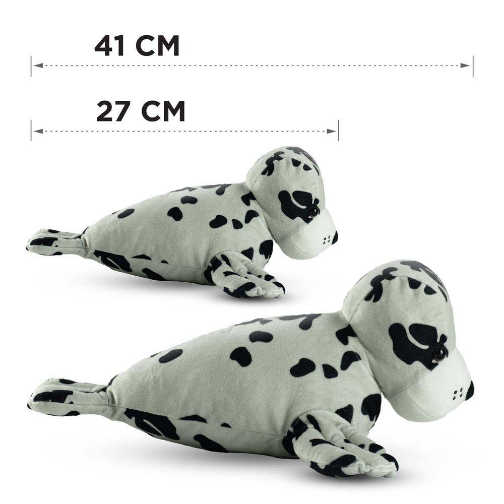 Mad toys - Harbor Seal - Cuddly Soft Plush Stuffed Toy - 27cm - Grey