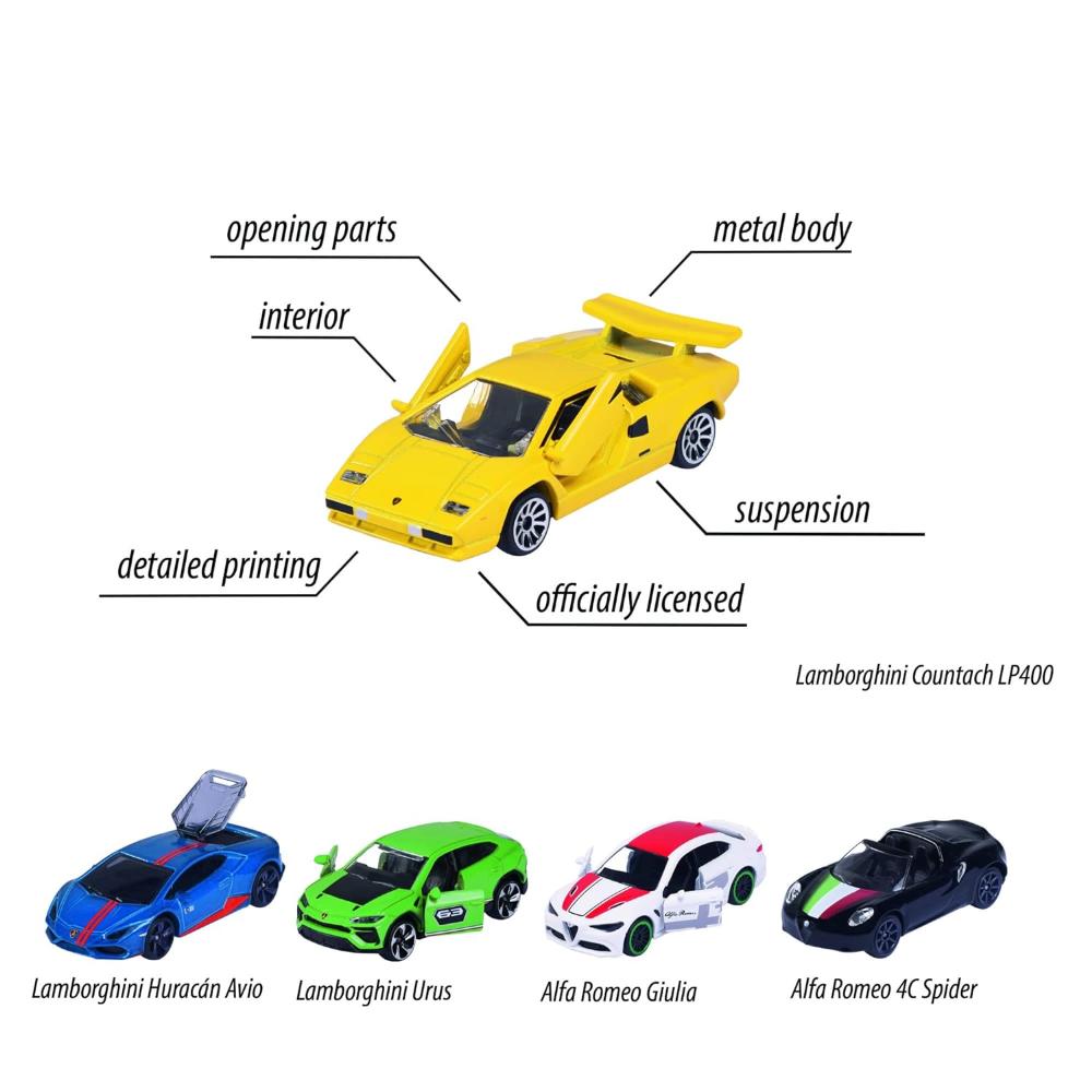 Majorette - Dream Cars Italy - 5 Pieces Giftpack