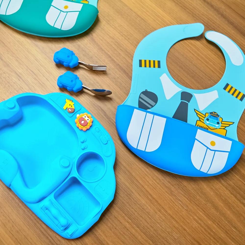 Marcus & Marcus - Creativplate Toddler Meal Time Set ( Little Chef) - Lola