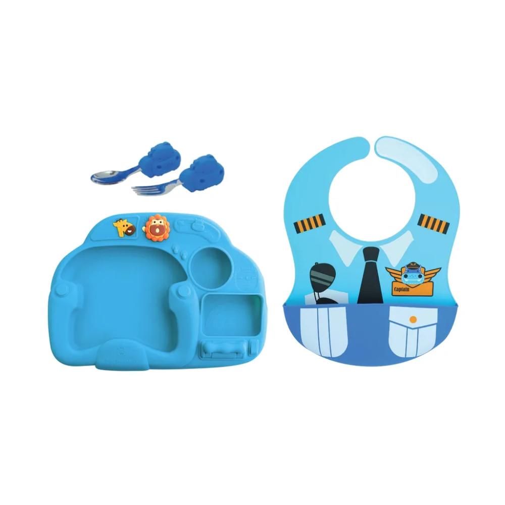 Marcus & Marcus - Creativplate Toddler Meal Time Set ( Little Chef) - Lola