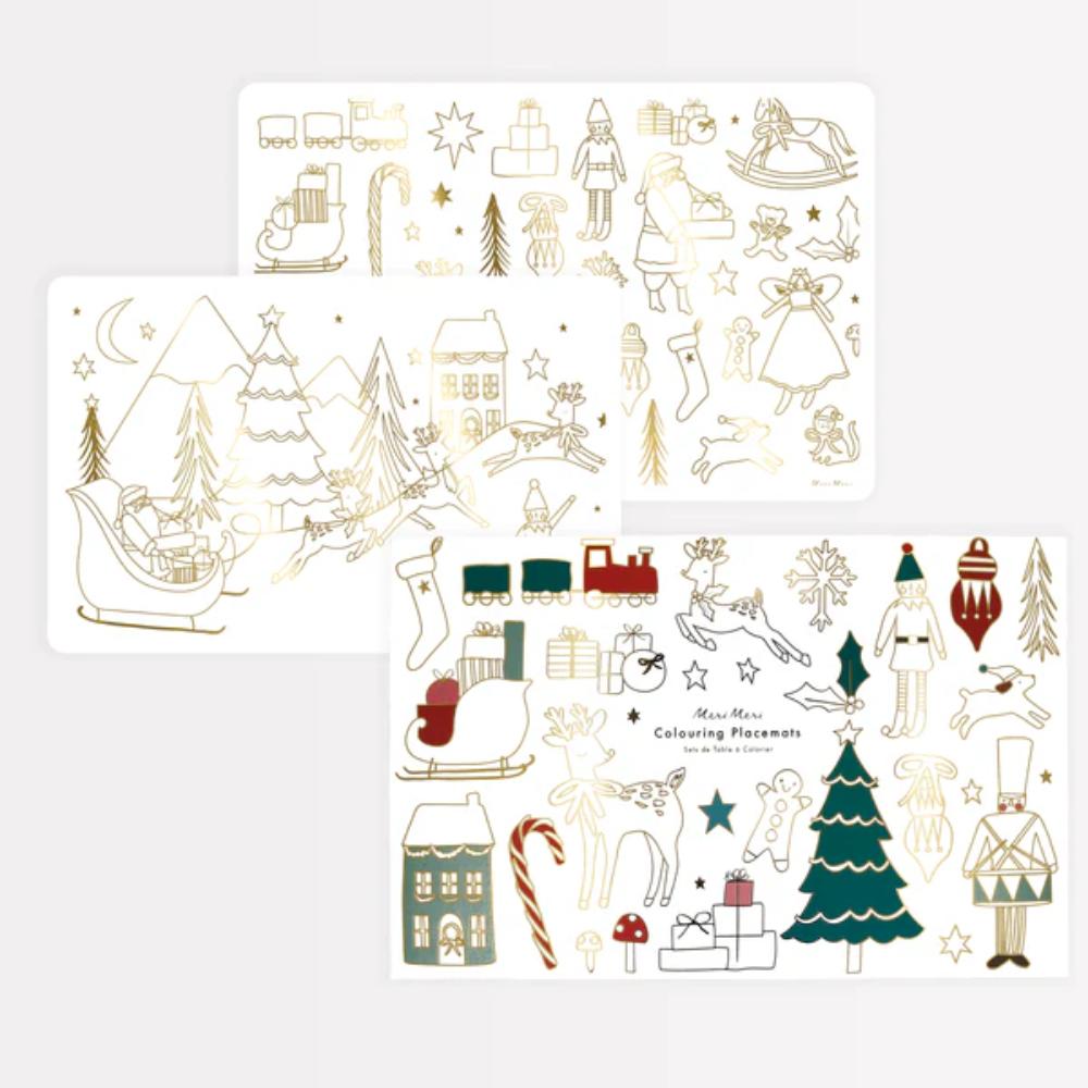 Meri Meri - Christmas Colouring Placemats