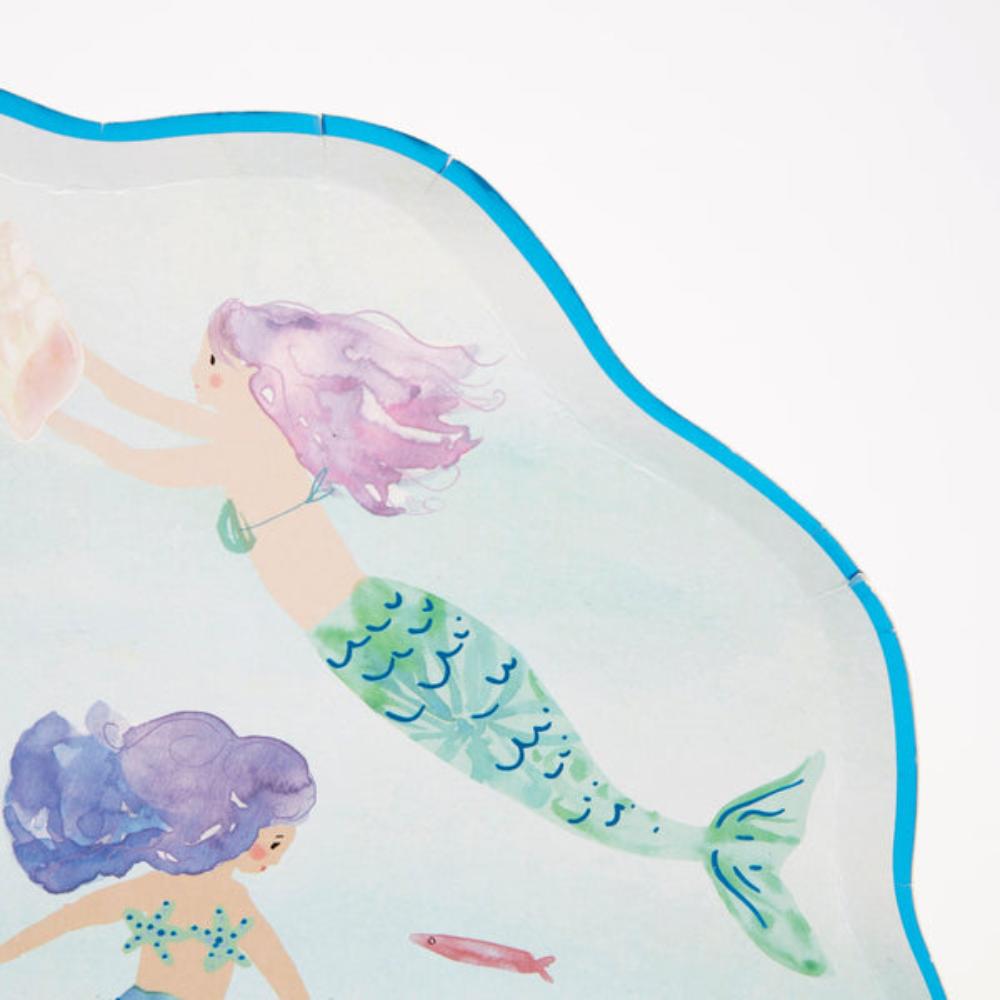 Meri Meri - Mermaids Swimming Plates