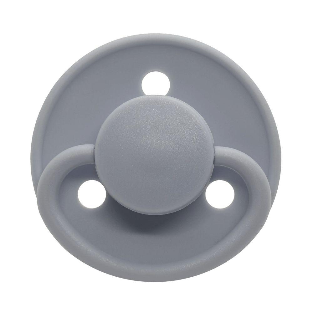 Mininor - Round Pacifier Latex 6M - Grey Seal - 2pcs
