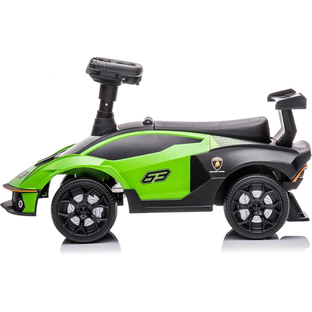 MYTS - 2 In 1 Lamborghini Essenza Scv12 Licensed Kids Push Along Ride-On - Green
