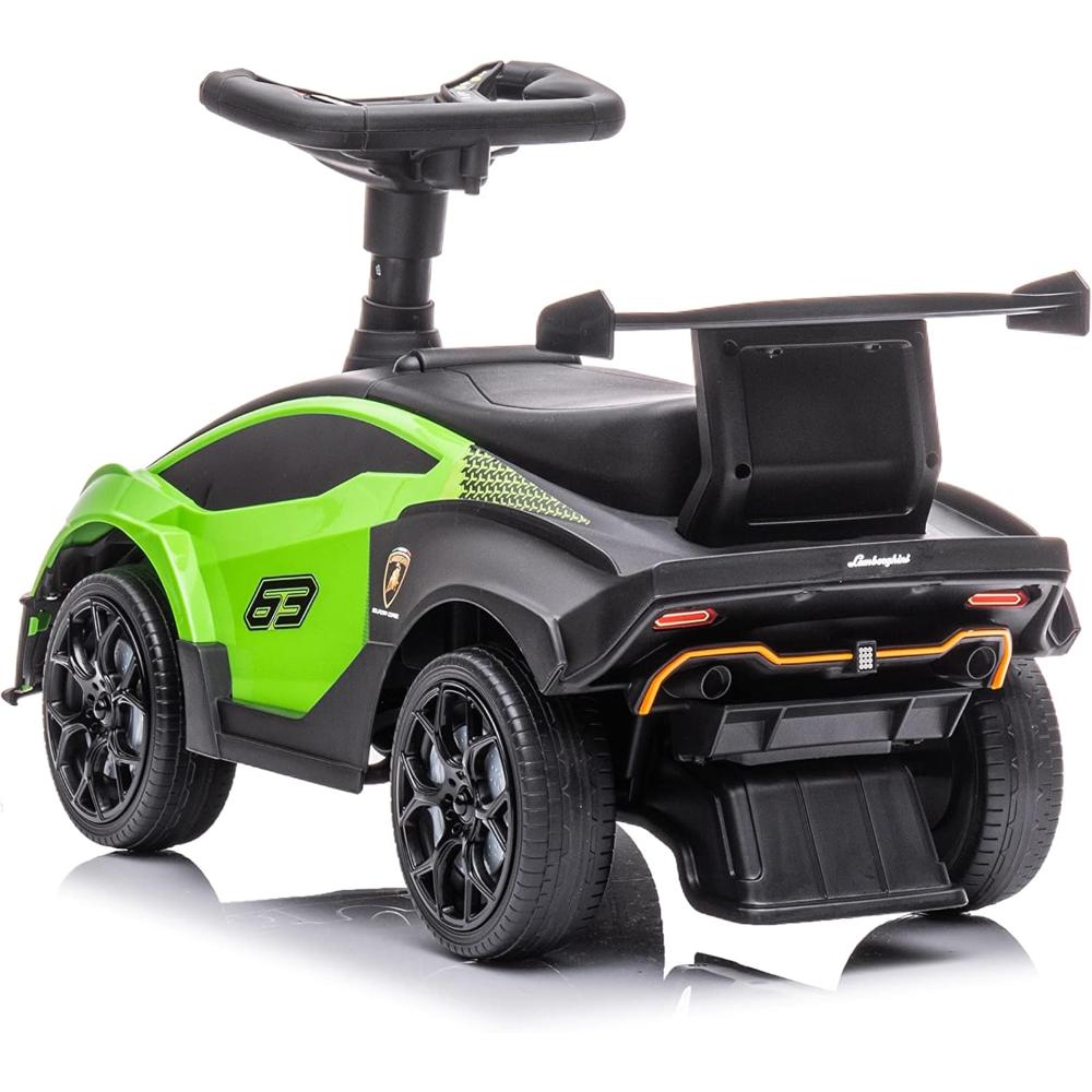 MYTS - 2 In 1 Lamborghini Essenza Scv12 Licensed Kids Push Along Ride-On - Green