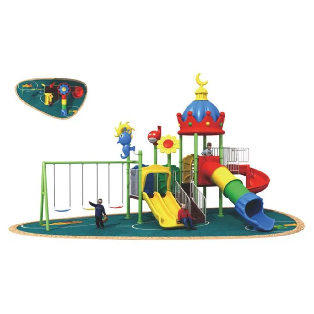 Myts - Moon Roof With Swings & Tube N Curvy Slides For Kids