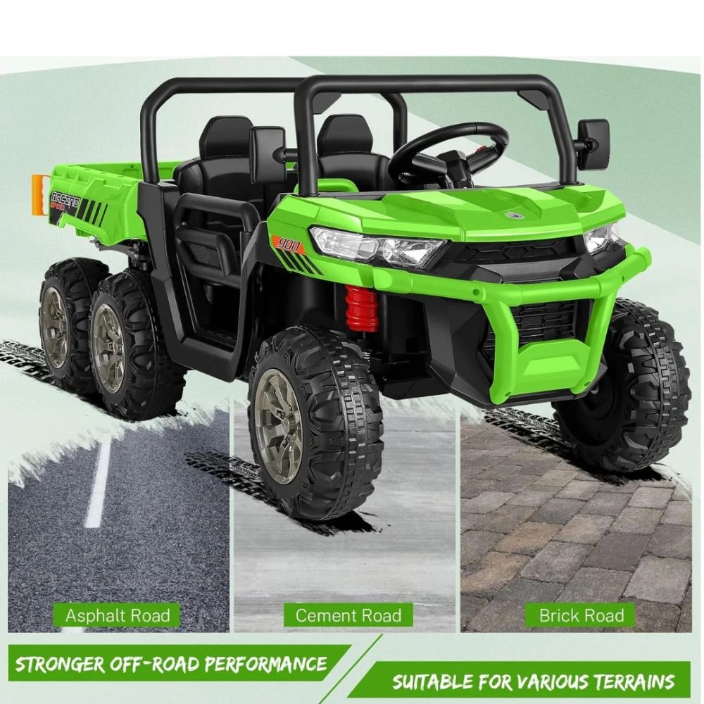 MYTS - Power Pickup Truck Adventure Ride on - Green