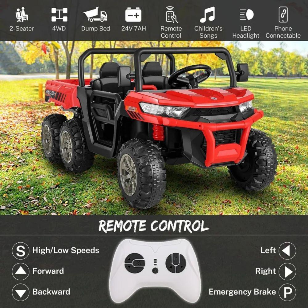 MYTS - Power Pickup Truck Adventure Ride on - Red