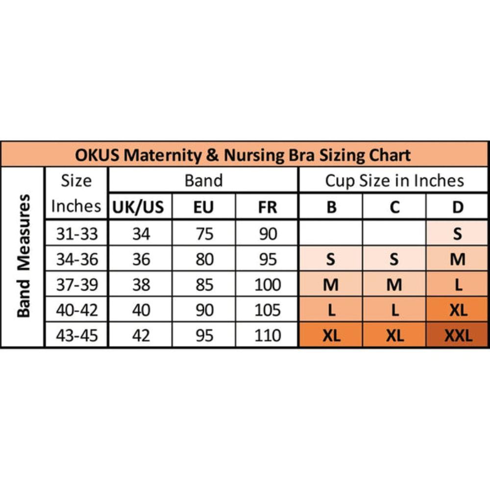 Okus - Pretty Lace Maternity & Nursing Bra - Black