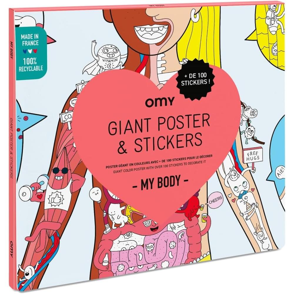 OMY - My Body - Large Sticker Poster