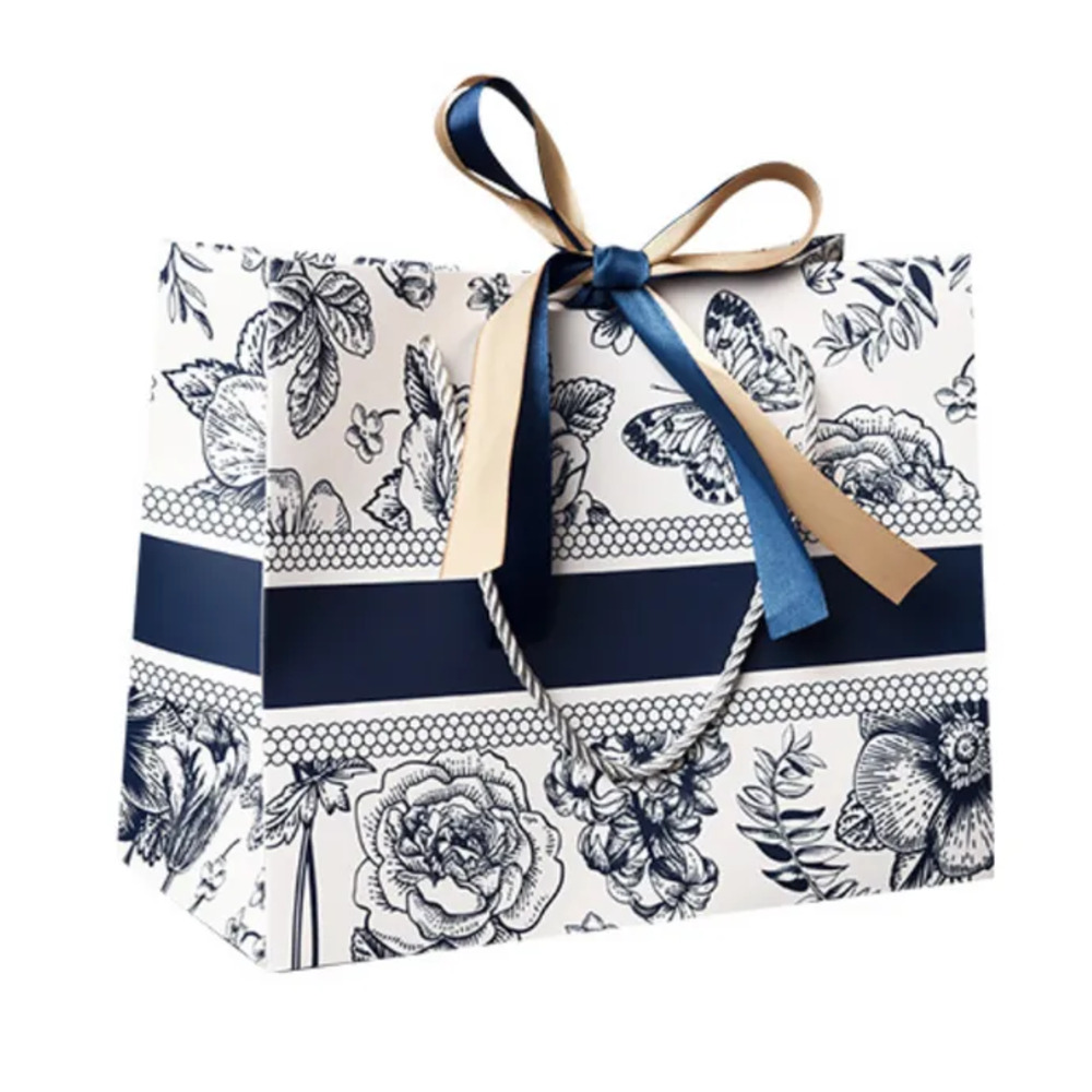 Playpro - Floral Gift Bag - Pack of 3 - Medium - Navy
