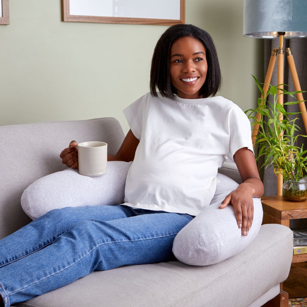 Purflo - Breathe Pregnancy Pillow Cover - Minimal Grey