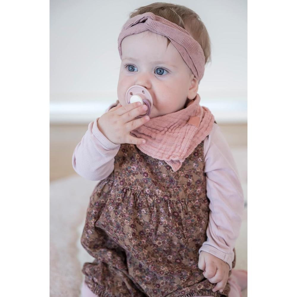 Rebael - Fashion Natural Rubber Round Pacifier Size 2 - Baby 6M+ 1-pack - Stormy Pearly Elephant