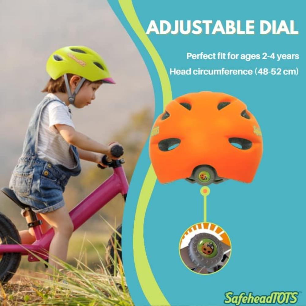 Safehead - TOTS Bike Helmet - Green Pink (XS)