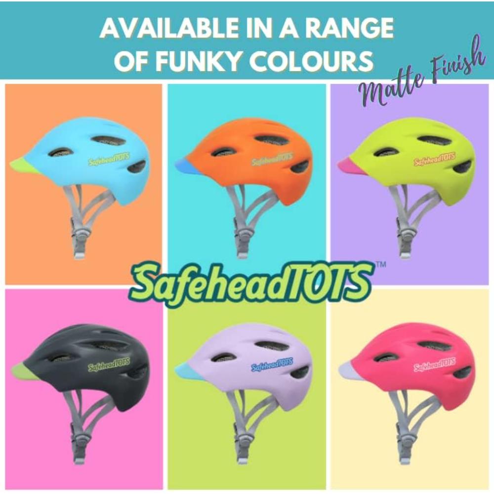 Safehead - TOTS Bike Helmet - Green Pink (XS)