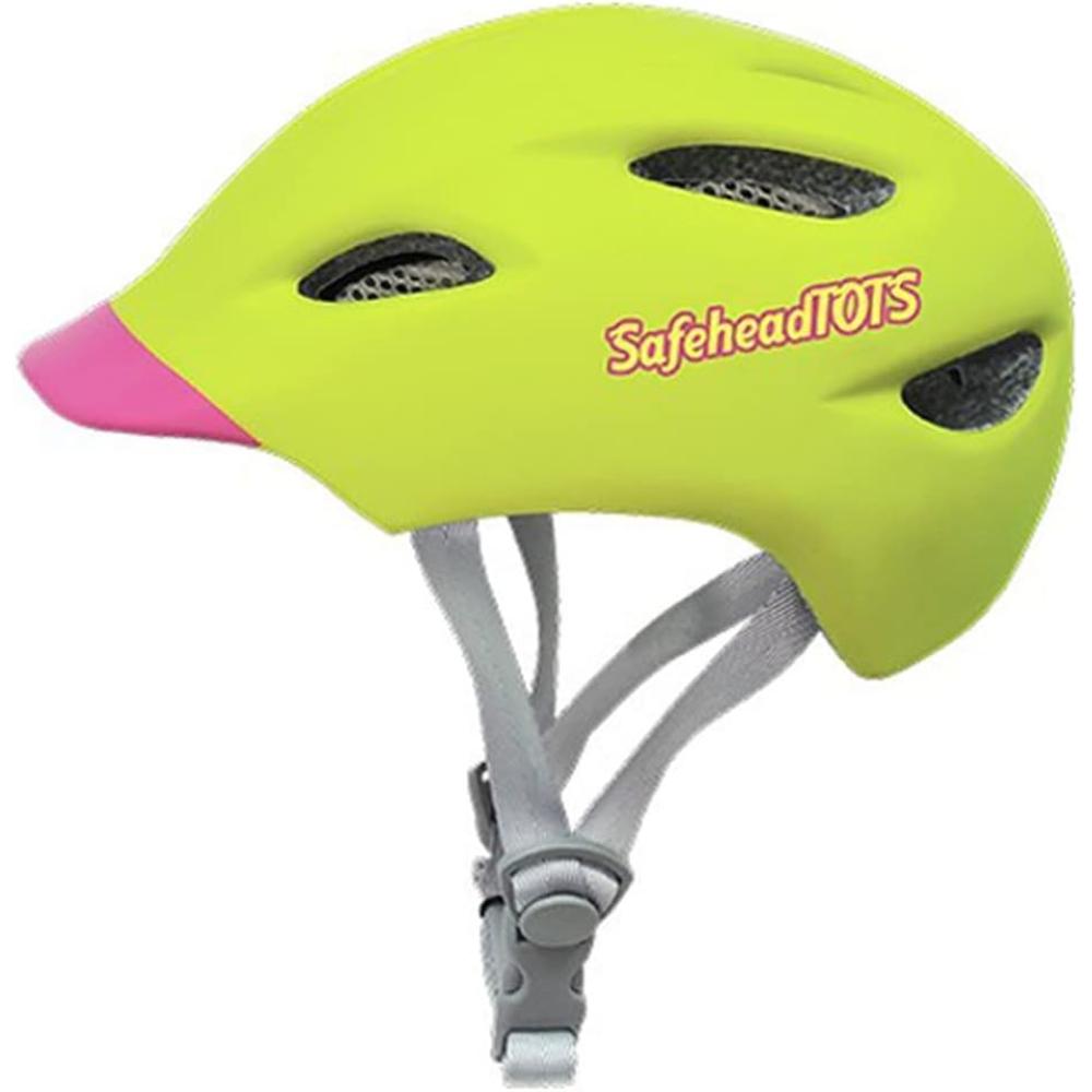 Safehead - TOTS Bike Helmet - Green Pink (XS)