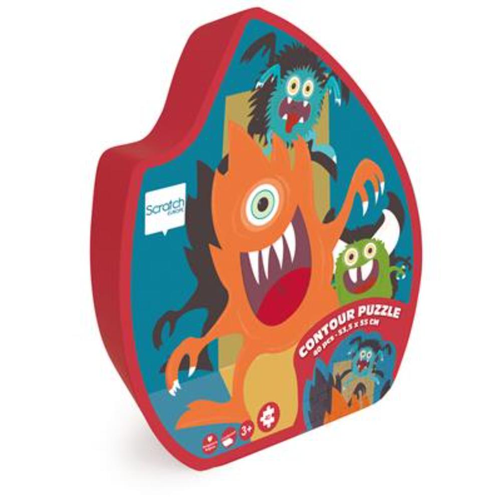 Scratch Europe - Contour Puzzle - Monster