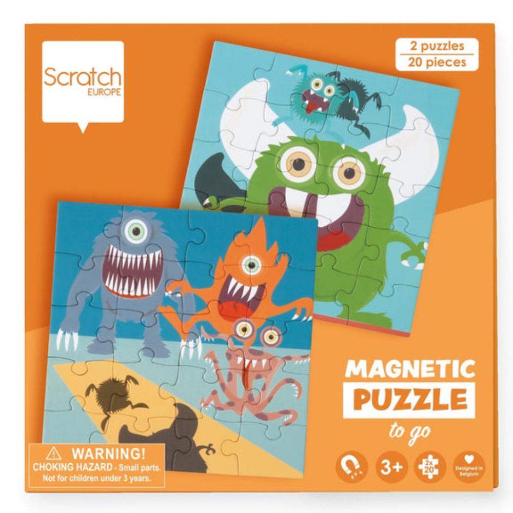 Scratch Europe - Magnetic Puzzle Book To Go - Monster