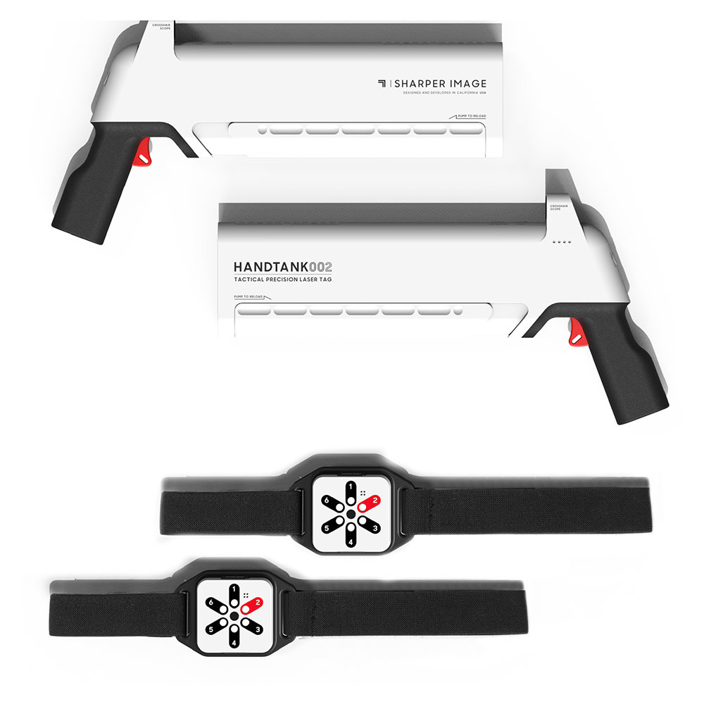 Sharper Image - Laser Tag Blast Pack 2 Player Laser Rifles Includes 2 Micro Damage Sensors