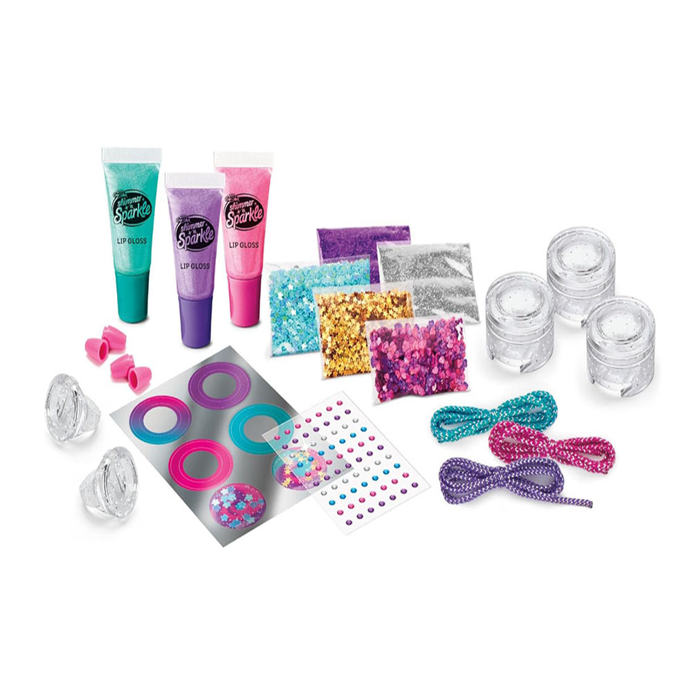 Shimmer 'N Sparkle - Glitter & Gem Lip Gloss Locket Kit