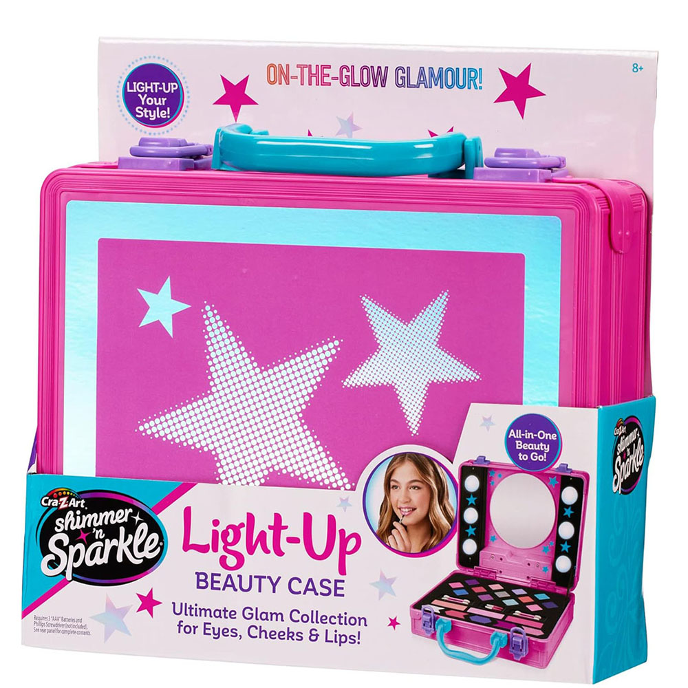 Shimmer N Sparkle - Light-Up Beauty Case - Pink