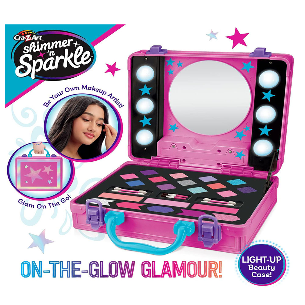 Shimmer N Sparkle - Light-Up Beauty Case - Pink