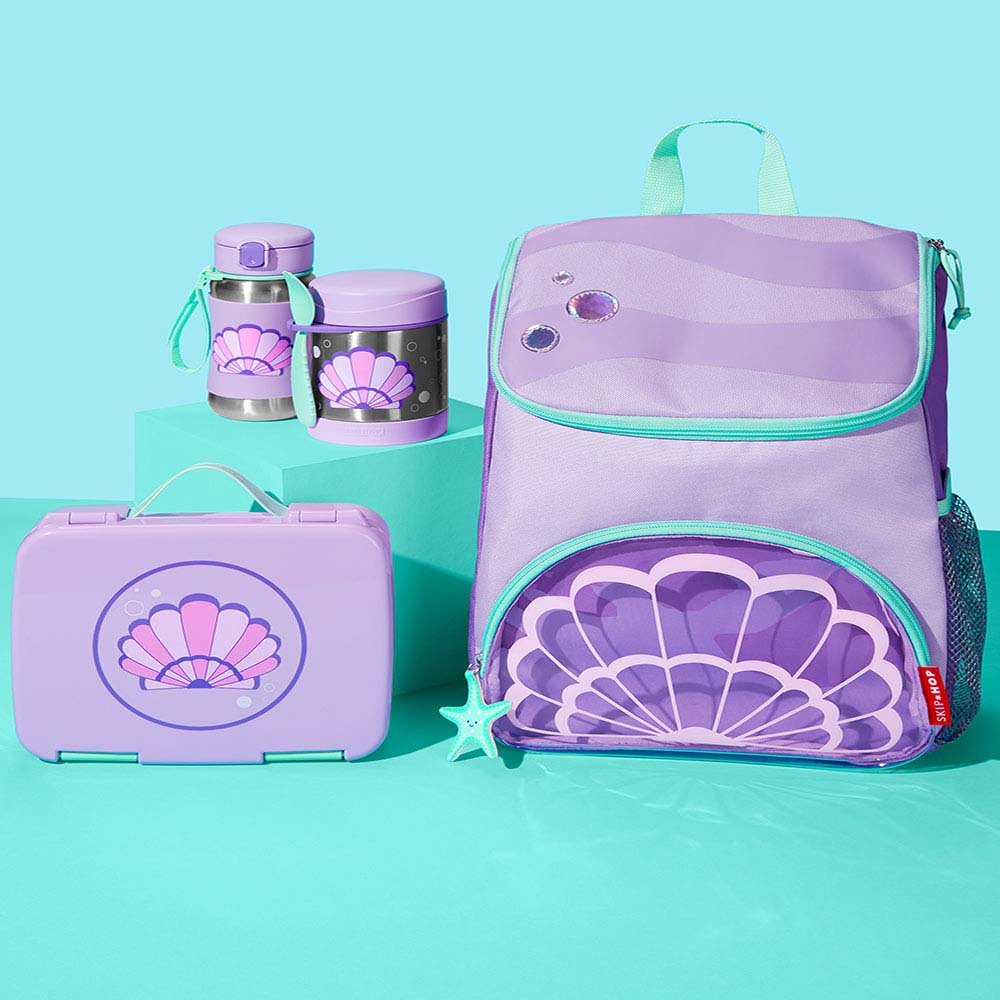 Skip Hop - Spark Style SS Straw Bottle Seashell