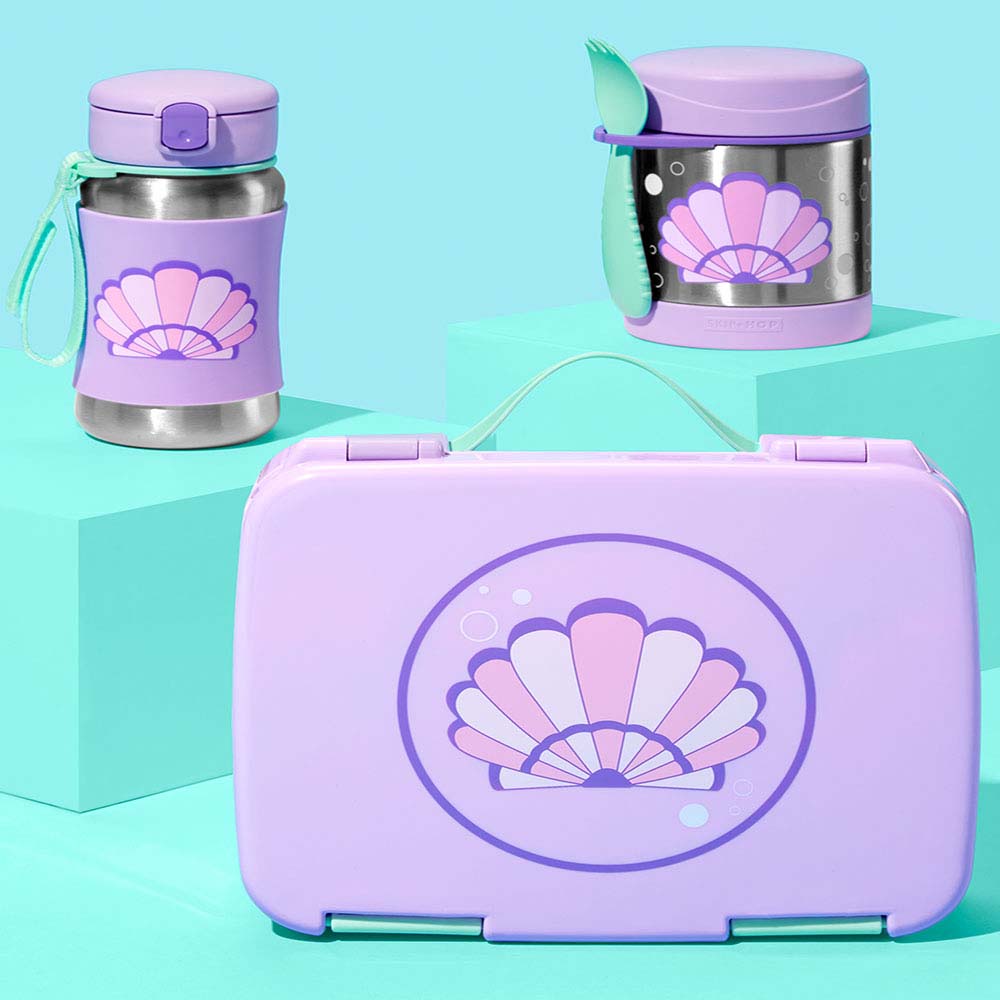 Skip Hop - Spark Style SS Straw Bottle Seashell