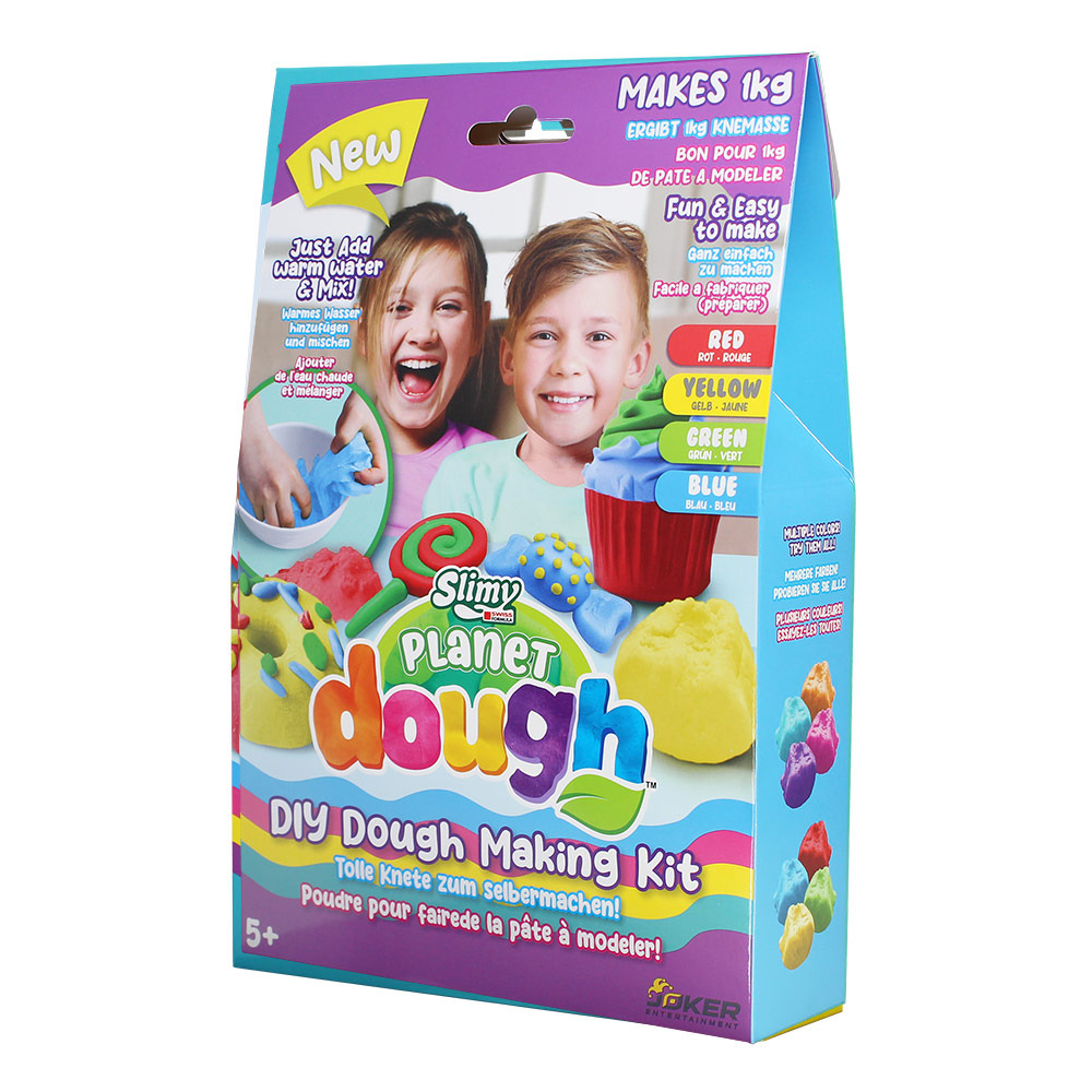 Slimy - Planet Dough DIY Dough Making Kit 4 Colors with Tools - 1kg