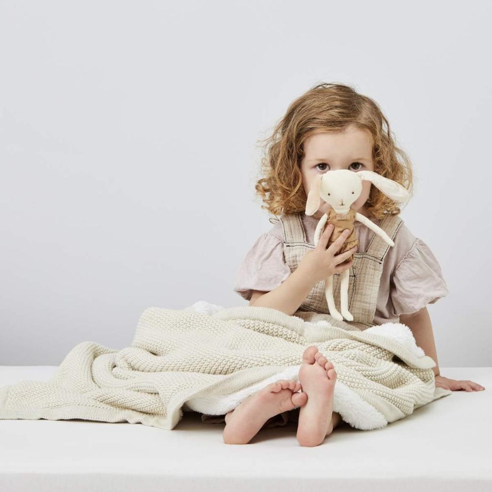 Snuz - Organic Knitted Cellular Breathable and Light Weight Baby Blanket - Linen
