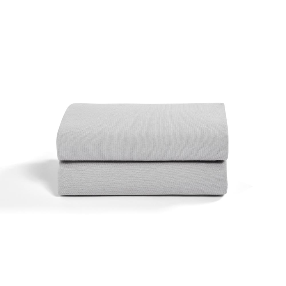 Snuz - Pod Light Breathable and 100% Soft Jersey Cotton Crib Fitted Sheets - Grey