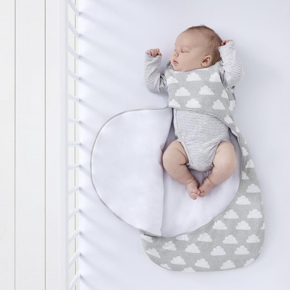 Snuz - Pouch Baby Sleeping Bag with Zip for Easy Nappy Changing 3 - Cloud Nine