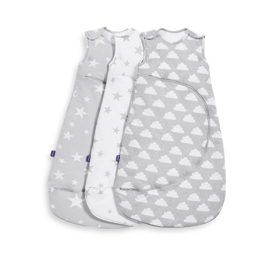 Snuz - Pouch Baby Sleeping Bag with Zip for Easy Nappy Changing 3 - Cloud Nine