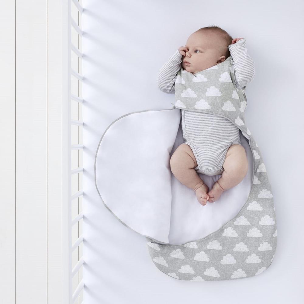 Snuz - Pouch Baby Sleeping Bag with Zip for Easy Nappy Changing 3 - Cloud Nine