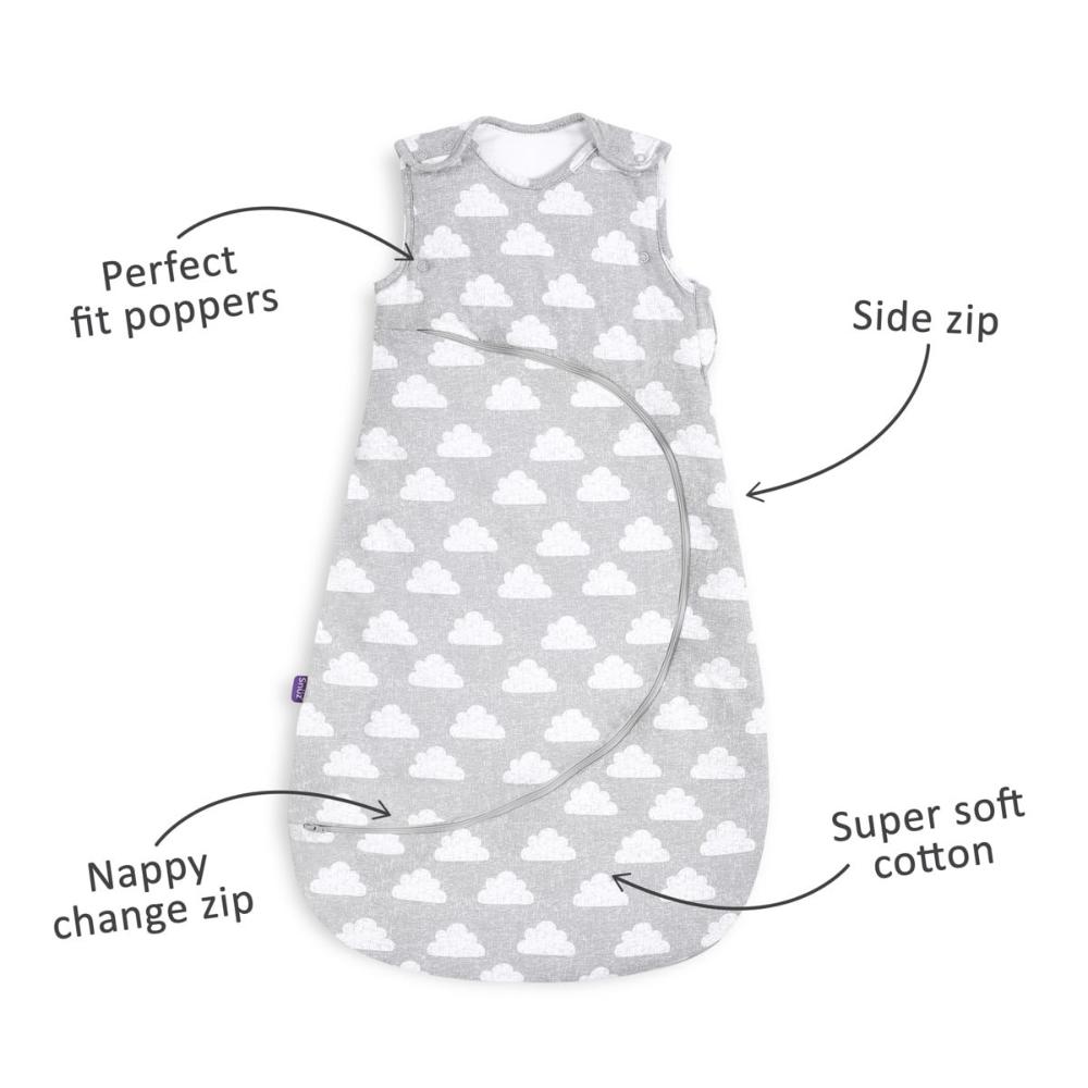 Snuz - Pouch Baby Sleeping Bag with Zip for Easy Nappy Changing 3 - Cloud Nine
