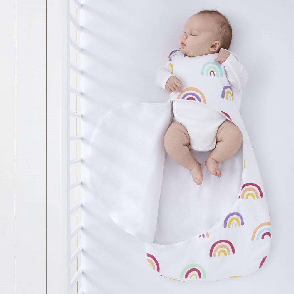 Snuz - Pouch Baby Sleeping Bag with Zip for Easy Nappy Changing 4 - Rainbow