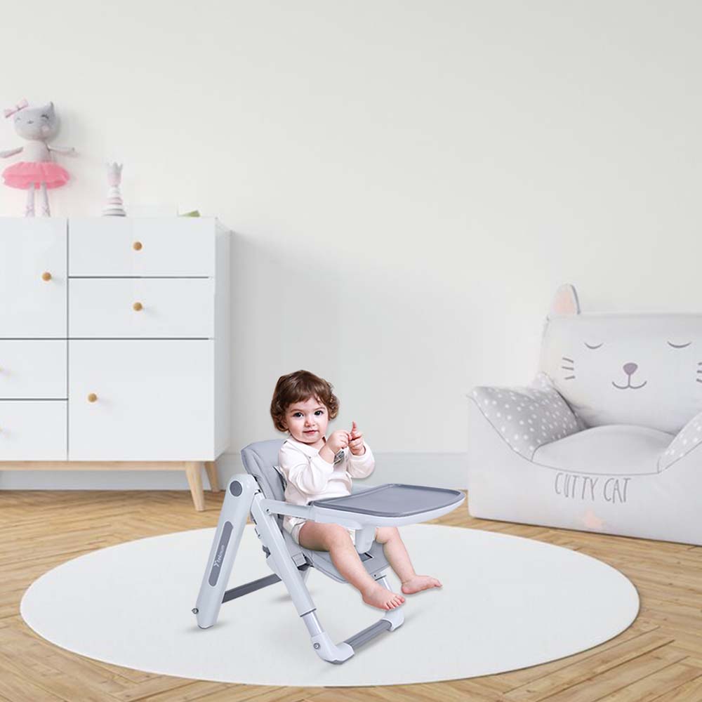 Teknum - 3-IN-1 Kids Foldable Dining Booster Chair - Grey