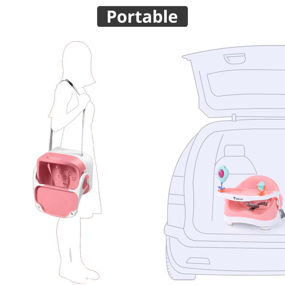 Teknum - Portable Booster Chair - Pink