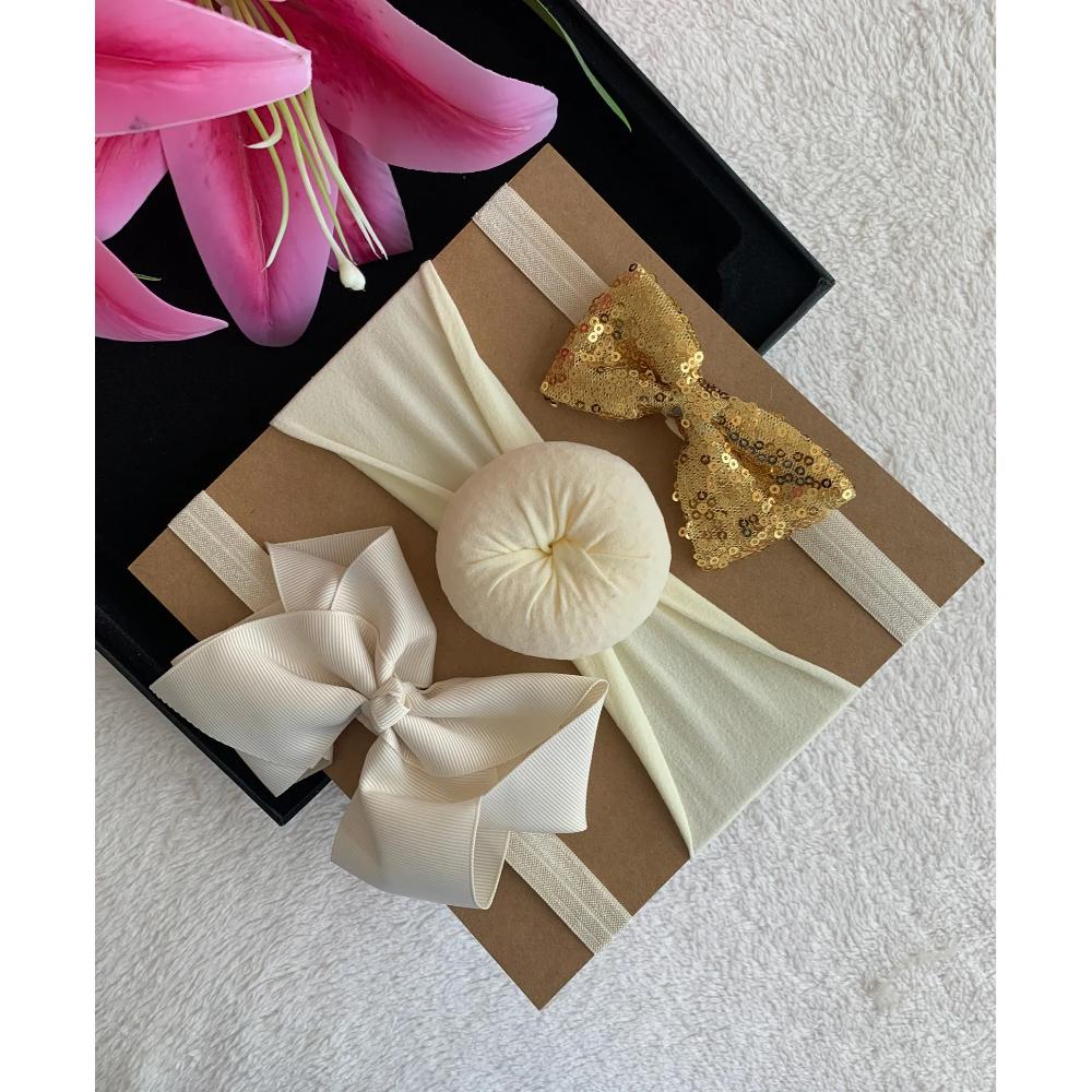 The Girl Cap - Shimmer Headbands - Gold