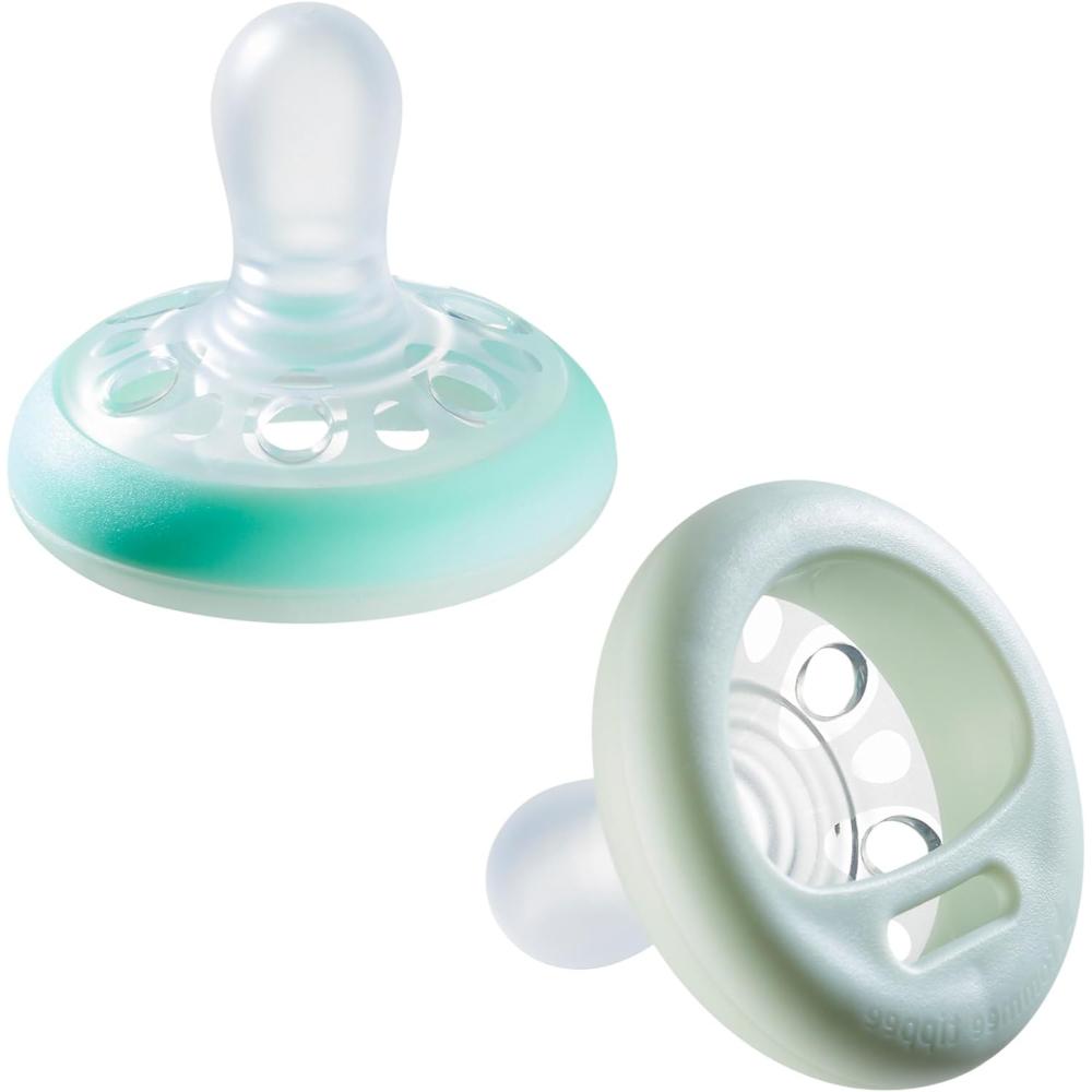 Tommee Tippee - Closer To Nature Night Time Soother Pack Of 2 - 0 To 6M