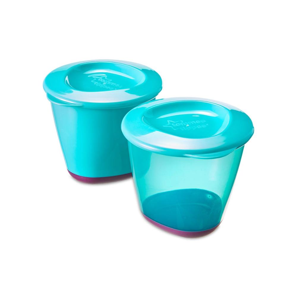 Tommee Tippee - Explora Pop Ups Weaning Pots X 2 -Blue