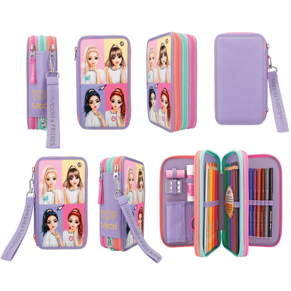 TOPModel Snap Shot Triple Pencil Case