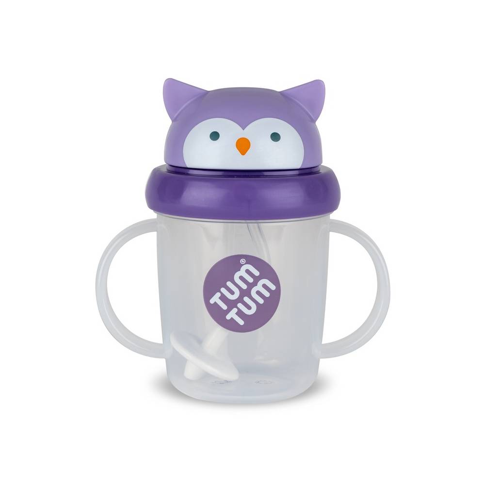 Tum Tum - Tippy Up Cup With Straw - Series 3 - Penguin - 200ml