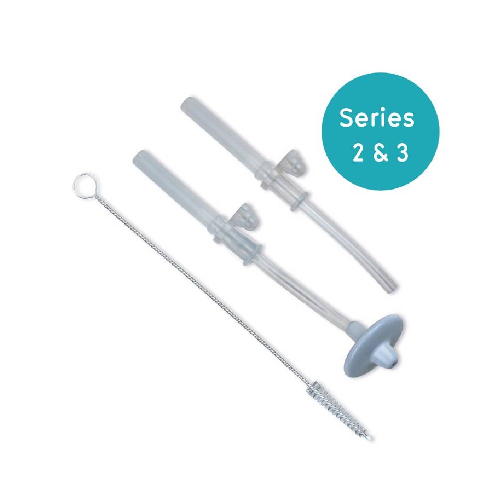 Tum Tum - Tippy Up Cups - Replacement Straws and Brush Set - Series 3 - 3pcs